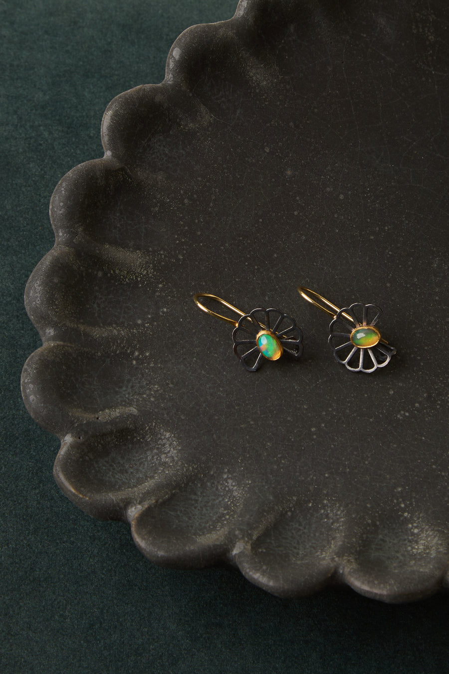 Petite Cloud Fold Earrings