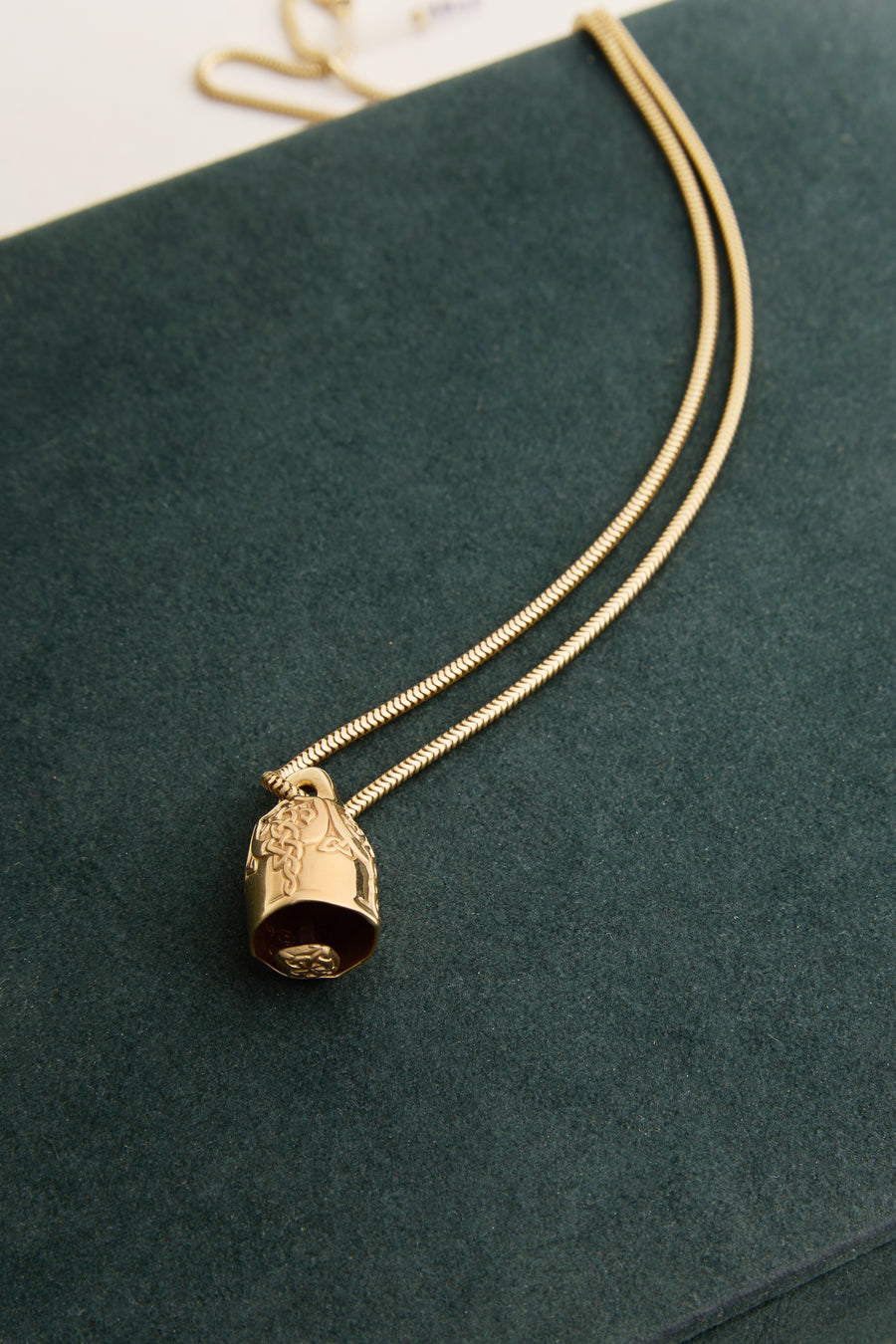Yellow Gold Bell Necklace