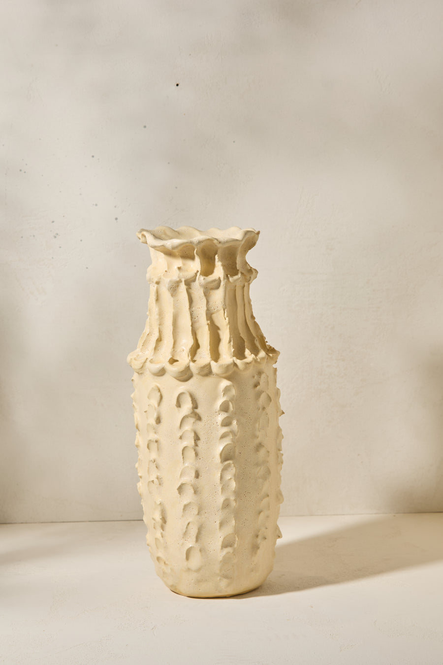 Large Cream Vase