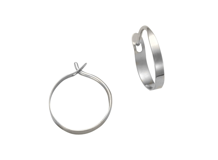 Silver Petite Hoop Earrings