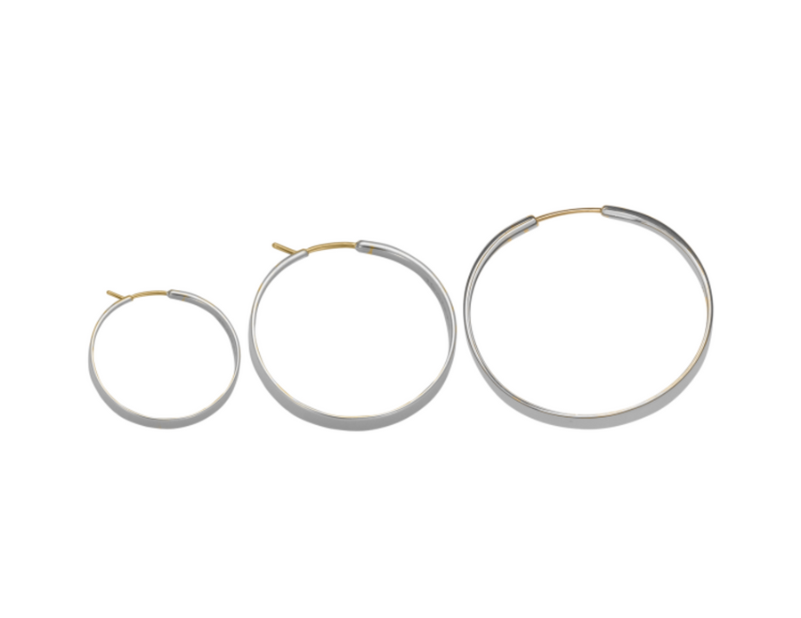 Classic Forged Hoop Earrings